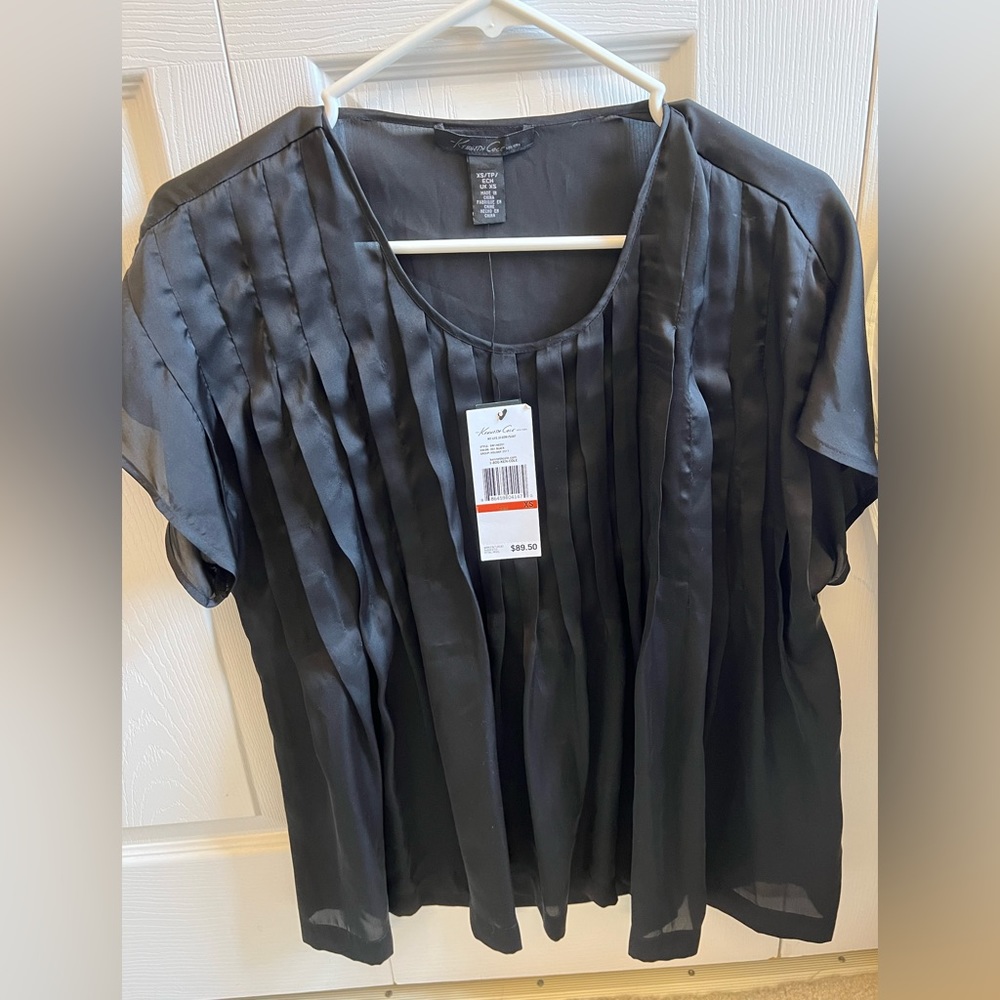 Black Satin Top